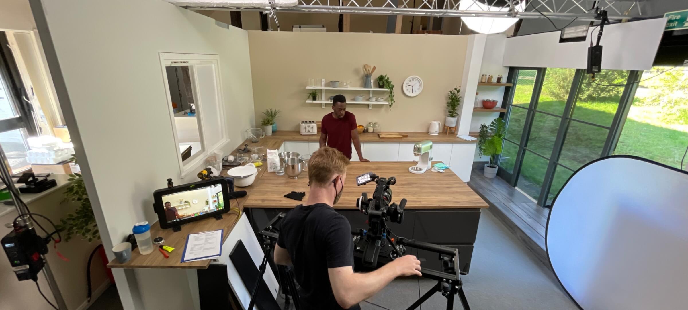 From The Hip team filming for Delonghi