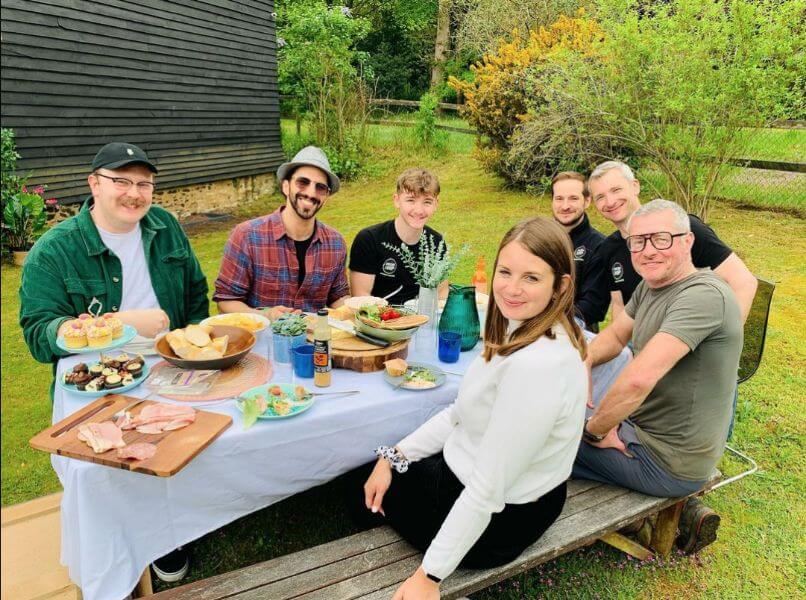 From the hip team enjoying lunch