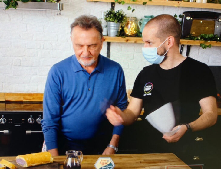 From The Hip team filming for Savencia St Agur Cheese