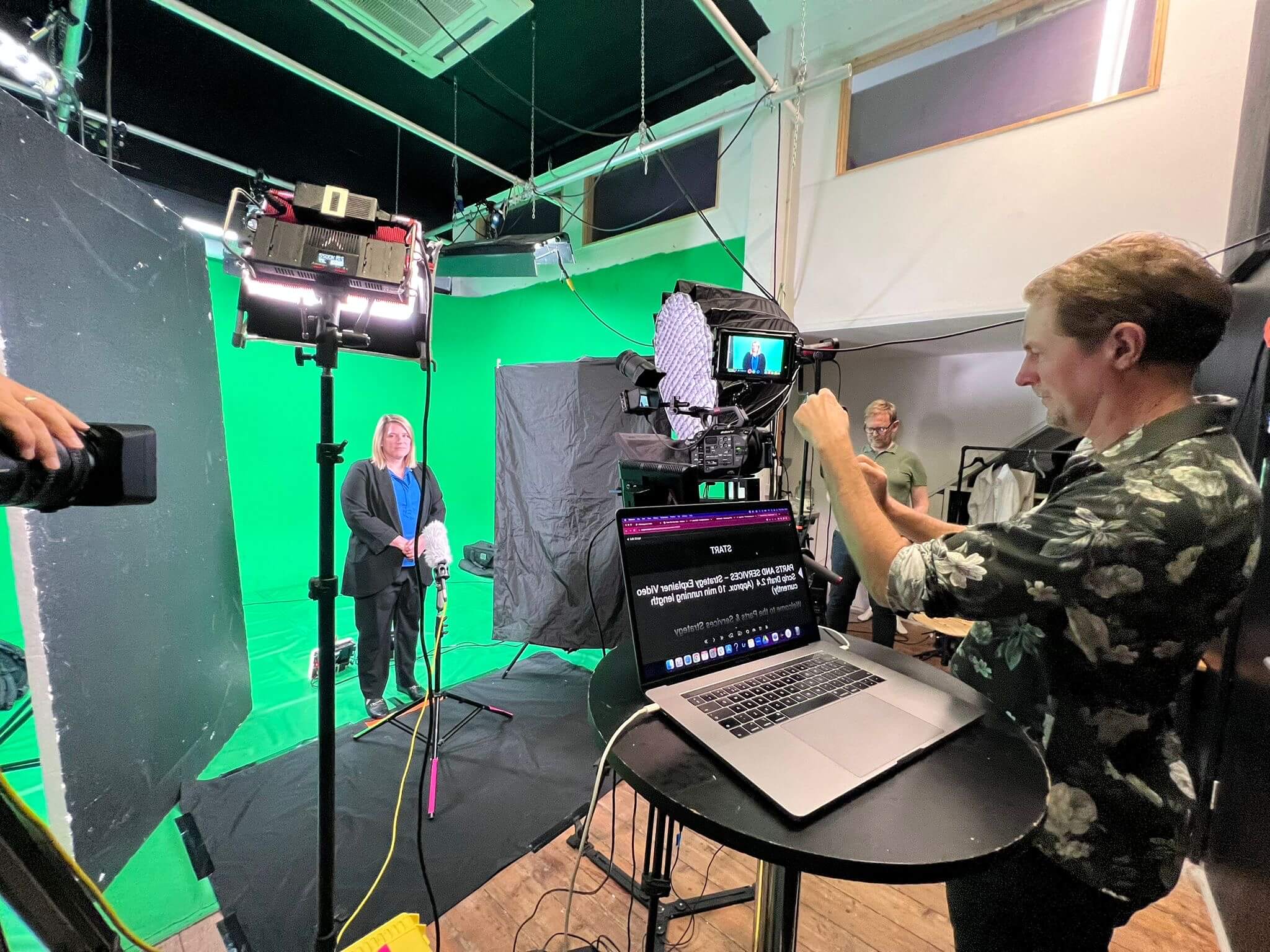 FTH Setting up green screen and recording