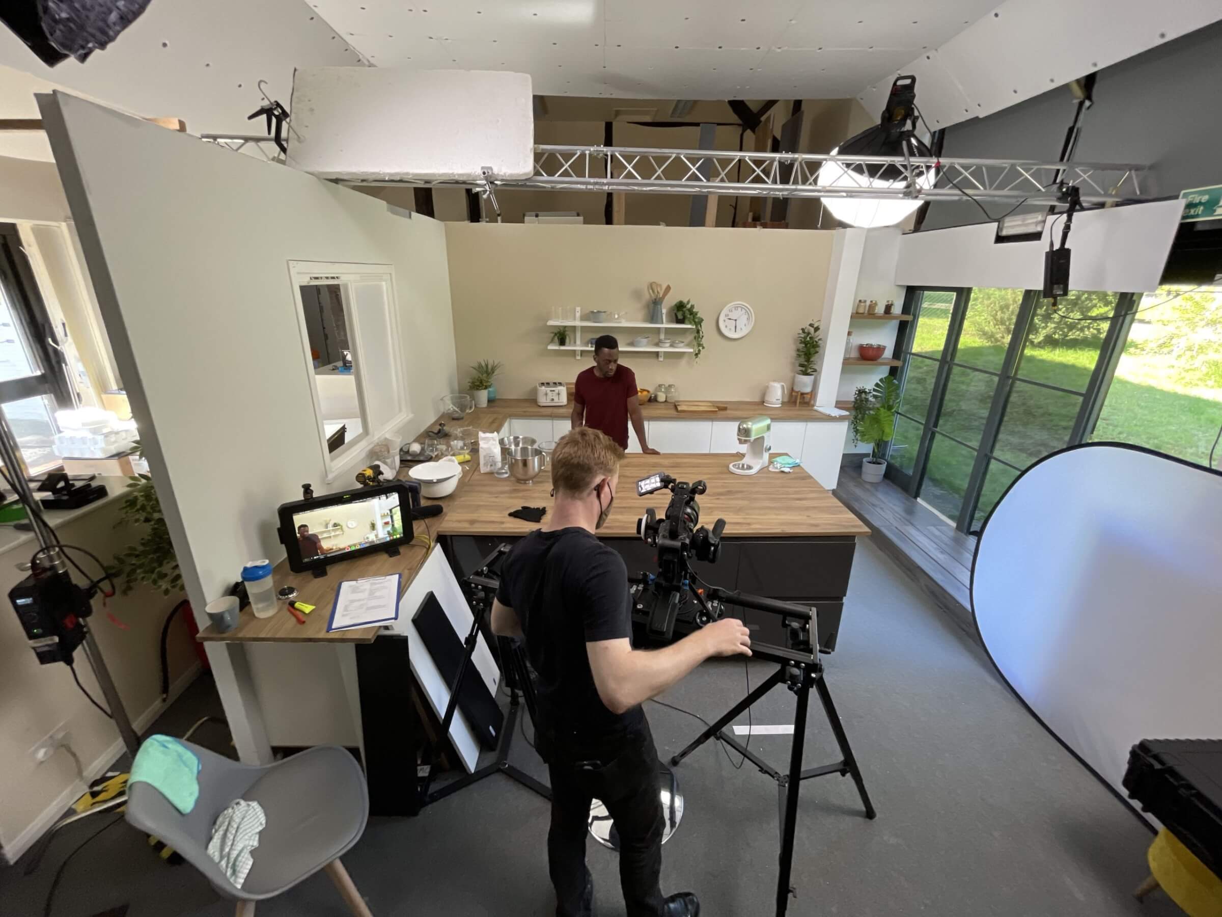 From The Hip setting up kitchen ready for shoot