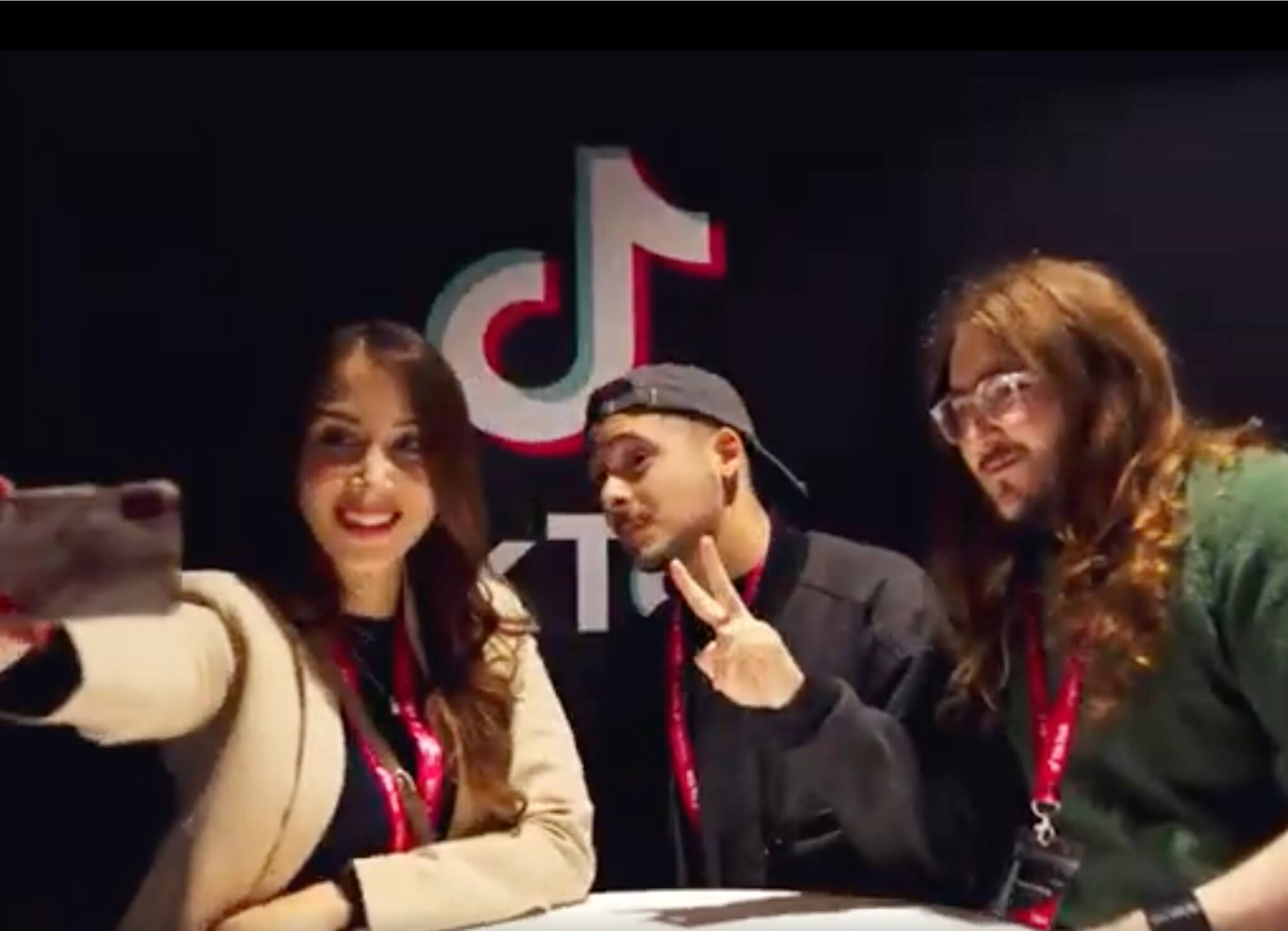 Filming at Tik Tok Studio