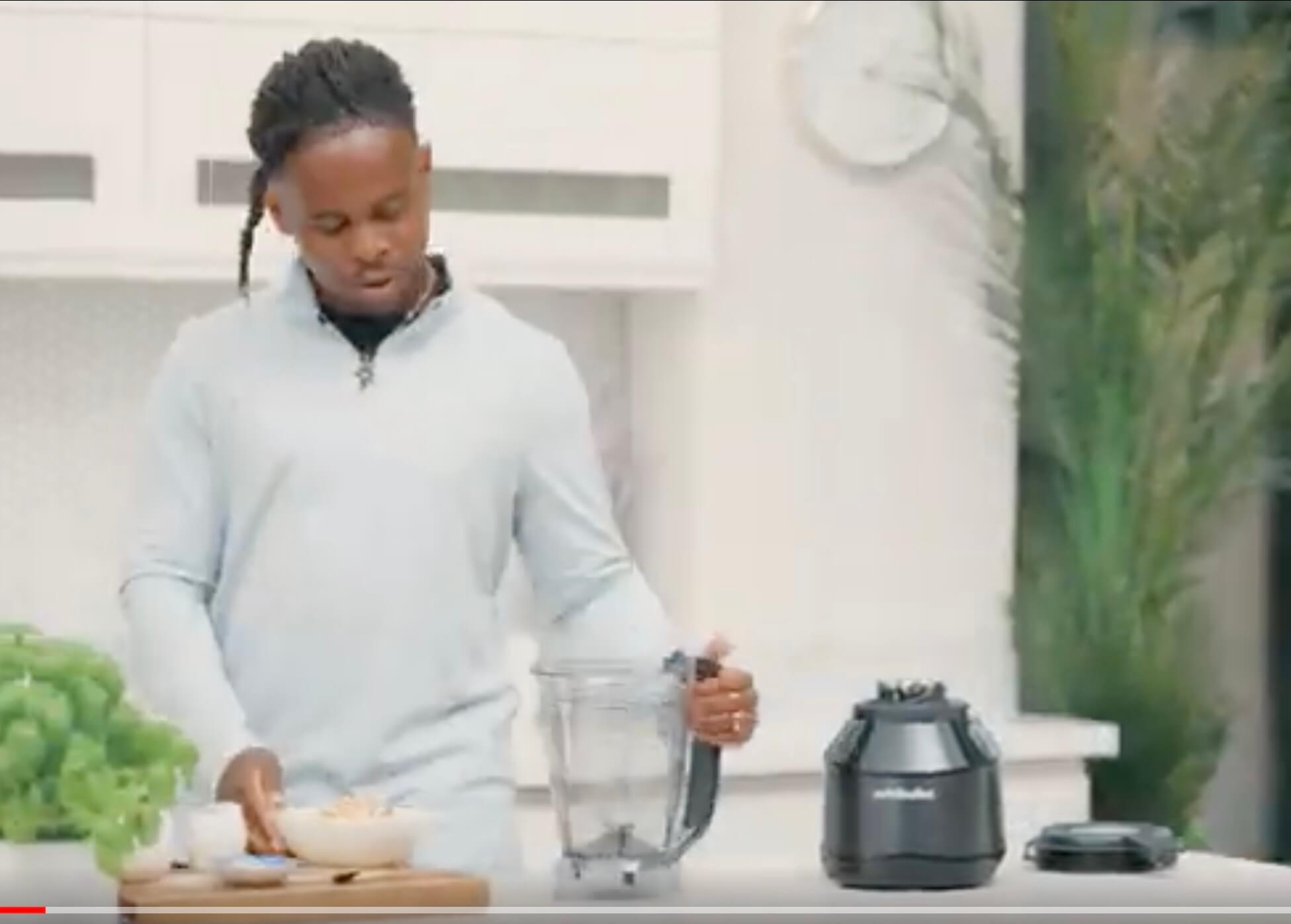 Man trying out the NutriBullet